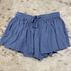 BB Dakota Light Blue Flowy Shorts